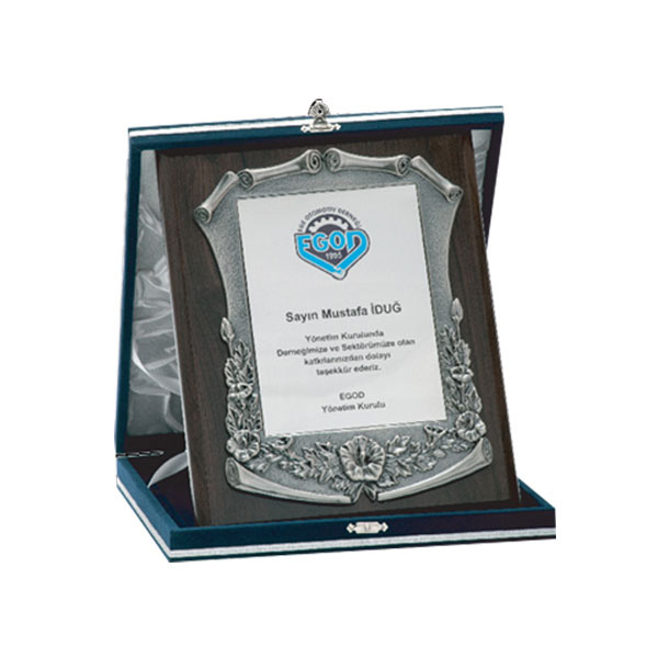 Logoya Özel Ahşap Plaket AŞP 28
