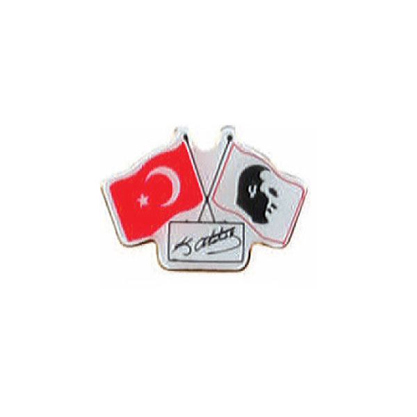 Türtkiye Atatürk İmzalı Rozet HZR 18