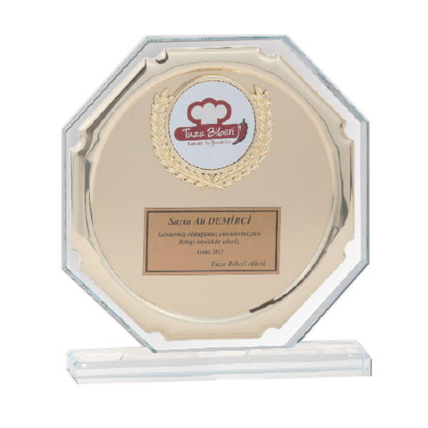 Kristal Asimetrik Plaket KRL 38